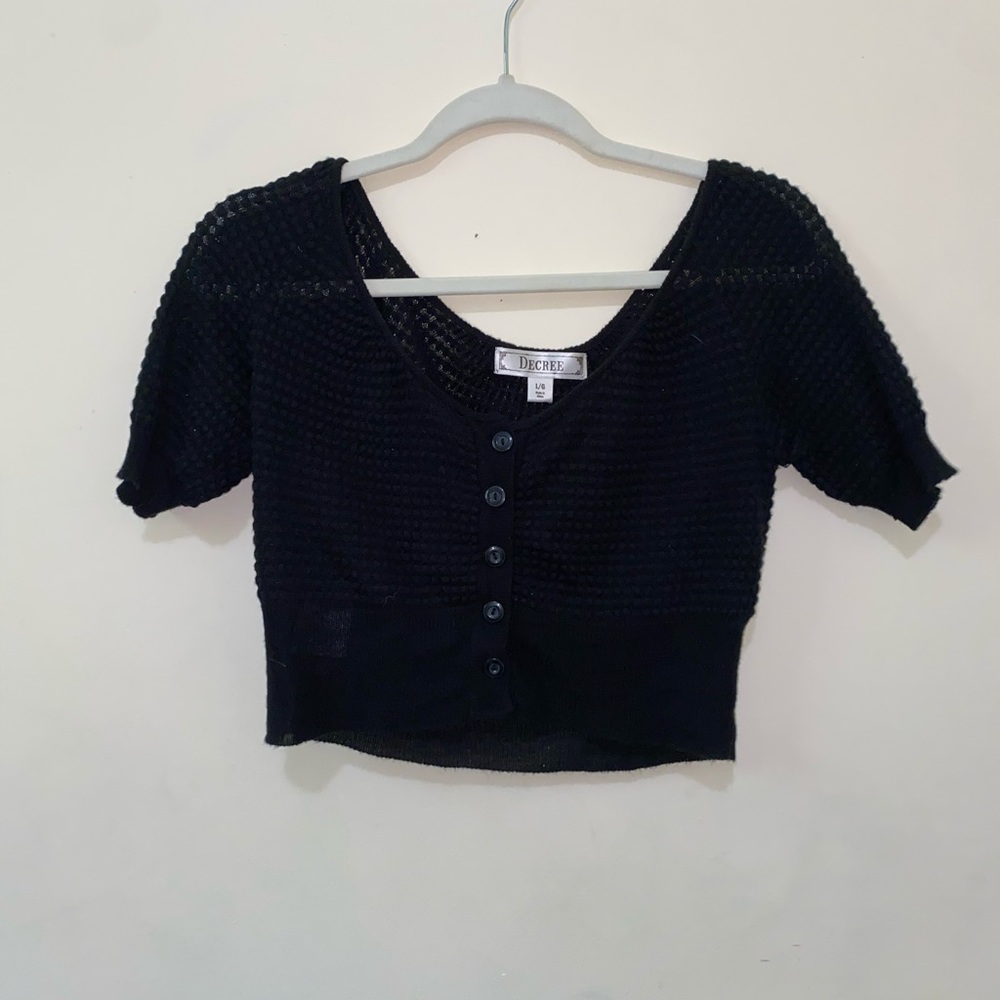 Short sleeve cardigan